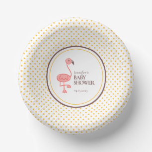 Flamingo Baby Shower Paper Bowls