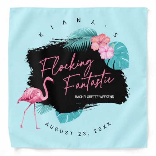 Flamingo Bachelorette Flocking Fantastic V2 ID930 Bandana