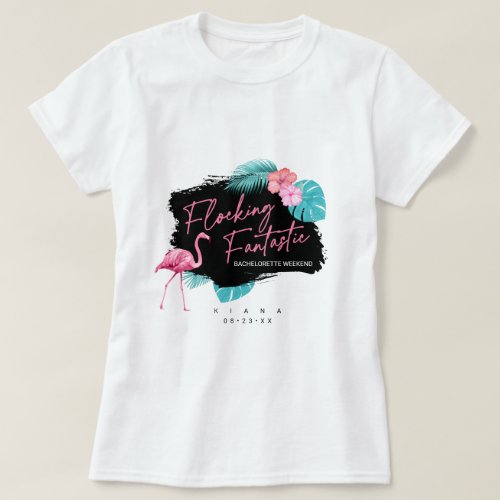 Flamingo Bachelorette Flocking Fantastic V2 ID930 T_Shirt