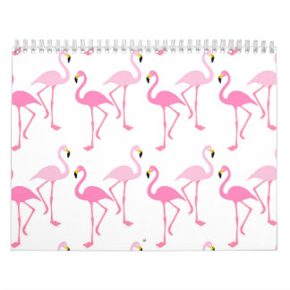 Flamingo Background - Pink Calendar