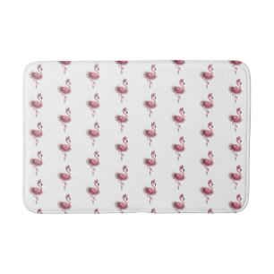 Flamingo Ballet Dancer Bath Mat