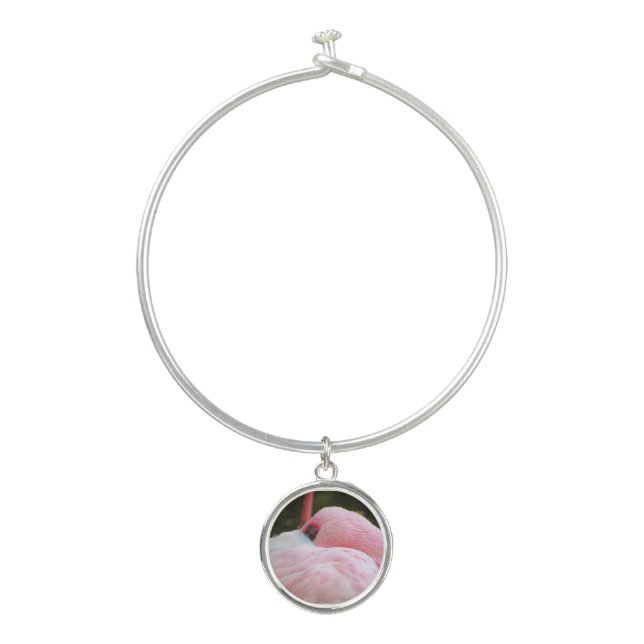 Flamingo  bangle bracelet (Front)