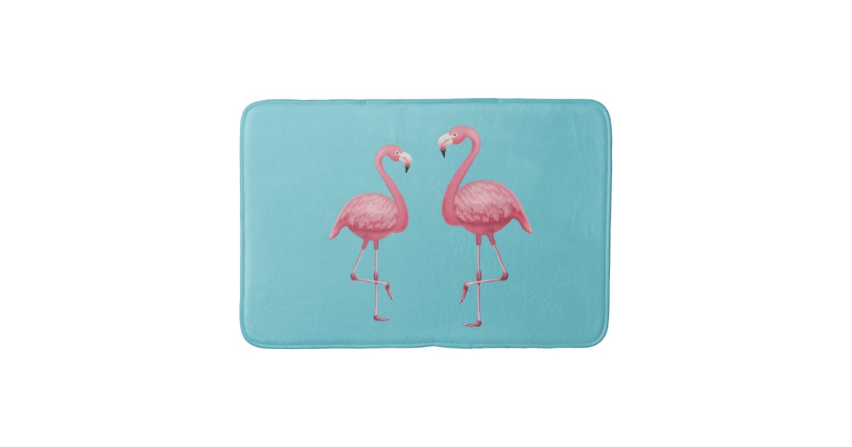 Flamingo Bath Mat Zazzle