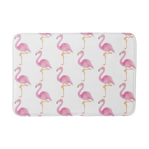 Flamingo bath mat