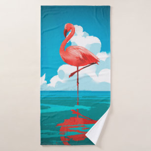 Flamingo Bath Towel
