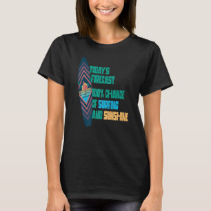 Flamingo Beach Sand Surf Ride Waves Sea Love Color T-Shirt