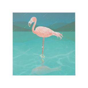 FLAMINGO BEACH TROPICAL ART GALLERY WRAP 12X12