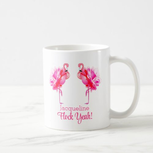 Flamingo Beach Wedding Bridesmaid Flock Yeah Coffee Mug