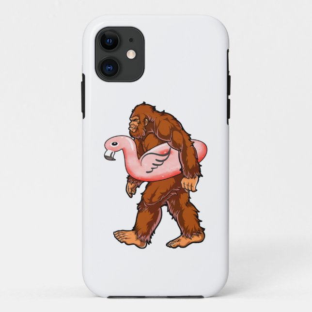 Flamingo Bigfoot Case-Mate iPhone Case (Back)
