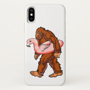 Flamingo Bigfoot iPhone X Case