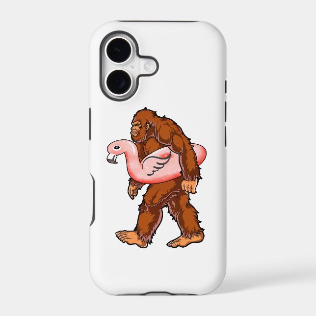 Flamingo Bigfoot Iphone Case (Back)