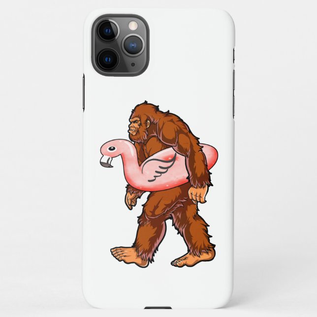 Flamingo Bigfoot iPhone Case (Back)