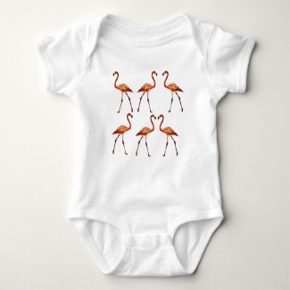 Flamingo Bird Baby Jersey Bodysuit