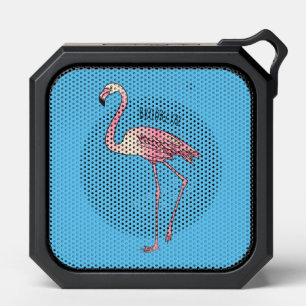 Flamingo bird cartoon illustration bluetooth speaker