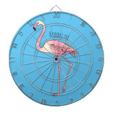 Flamingo Pink Dart Board