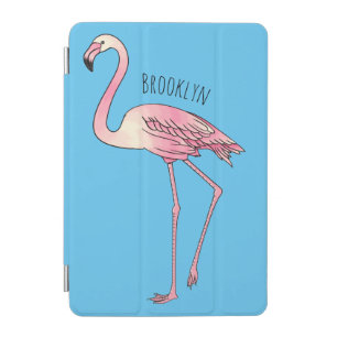 Flamingo bird cartoon illustration iPad mini cover