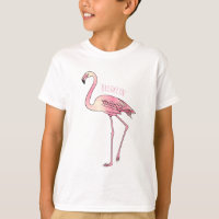 Flamingo bird cartoon illustration