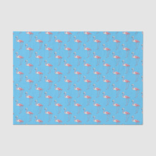 Flamingo bird cartoon illustration  tissue paper