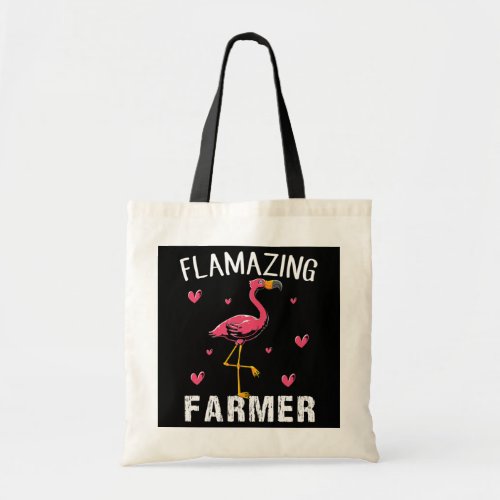 Flamingo bird Funny Flamazing Farming theme Tote Bag