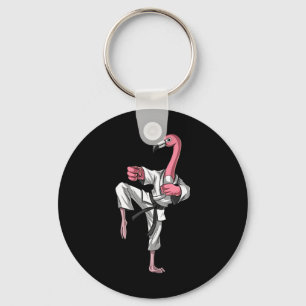 Flamingo Bird Karate Kickboxing Kung Fu Ninja Mart Keychain