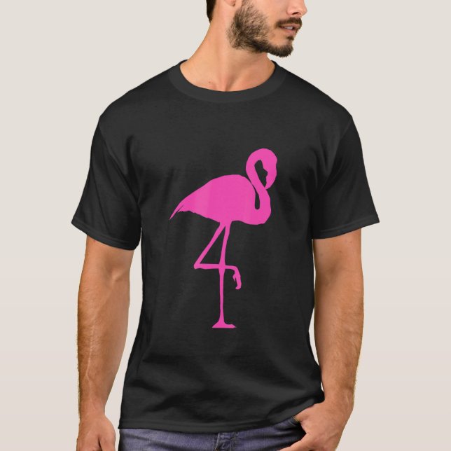 Flamingo  Bird Silhouette T-Shirt (Front)