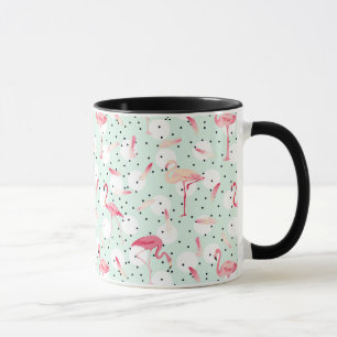 Flamingo Bird With Feathers Mug