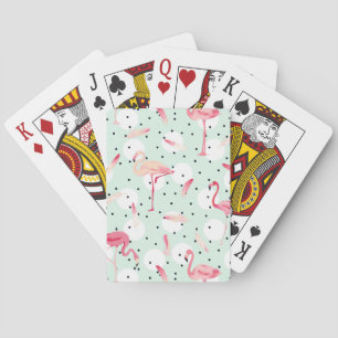 Flamingo Bird With Feathers Poker Cards
