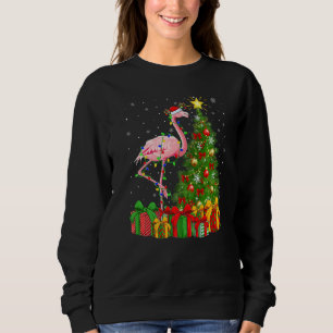 Flamingo Bird  Xmas Holiday Santa Flamingo Christm Sweatshirt