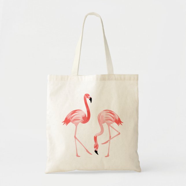 Flamingo Birds Tote Bag (Front)