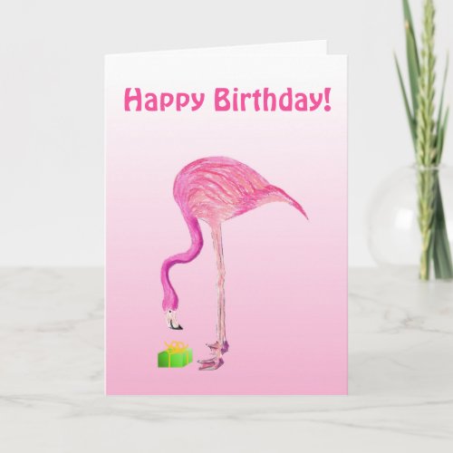 Flamingo Birthday card