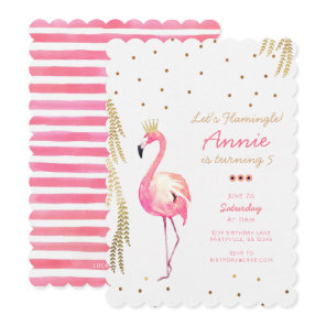 Flamingo Birthday Invitation