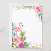 Flamingo Birthday Invitation (Back)
