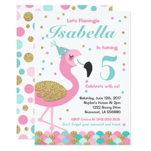 flamingo invitations zazzle