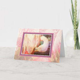 Flamingo Blank Card
