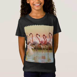 Flamingo Bliss – A Splash of Tropical Elegance T-Shirt