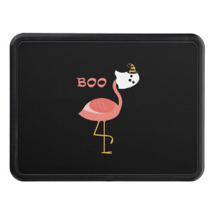 Flamingo Boo Ghost Funny Flamingo Cute Animal Hall Hitch Cover