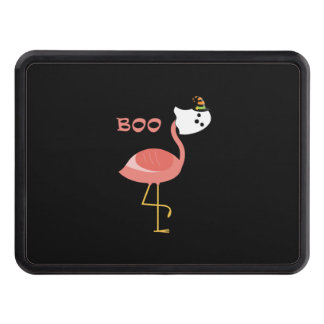 Flamingo Boo Ghost Funny Flamingo Cute Animal Hall Hitch Cover