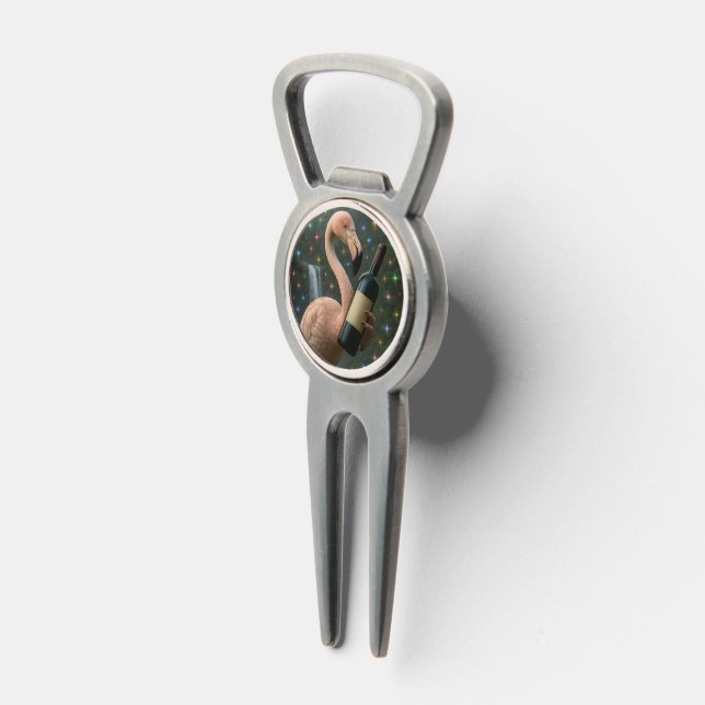 flamingo bottle opener and divot tool  (3/4)