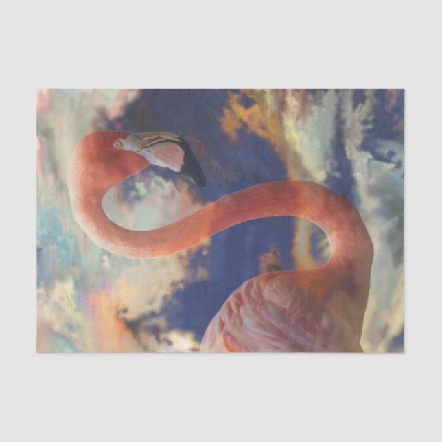 Flamingo Breeze Decoupage Tissue Paper (Front)