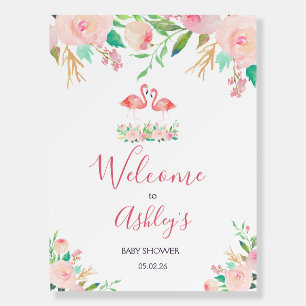 Flamingo Bridal shower Invitation, Flamingo Shower Foam Board
