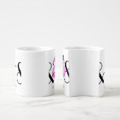 Flamingo Bride Groom Personalized Wedding Gift Coffee Mug Set (Side)