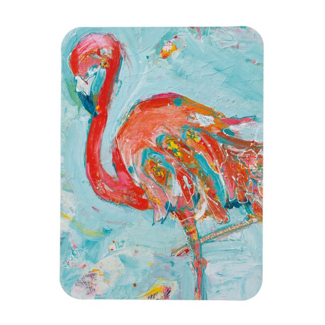Flamingo Bright Magnet (Vertical)