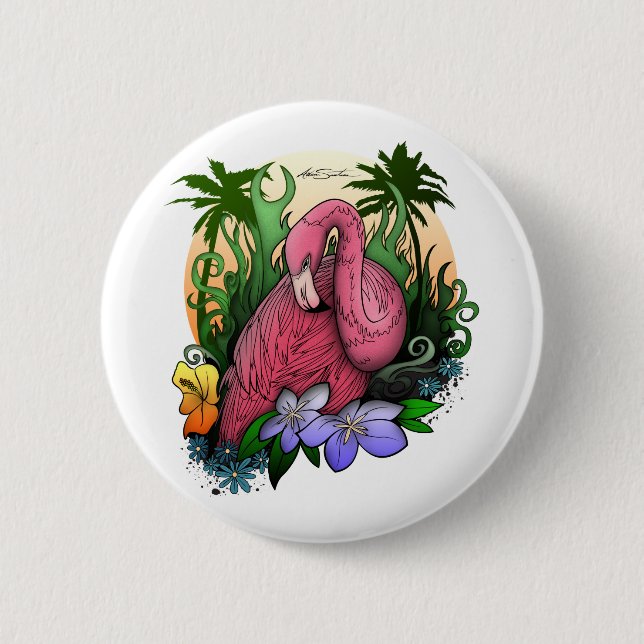 Flamingo Button (Front)
