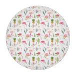 Flamingo Cactus Pineapple Hibiscus Pattern Cutting Board
