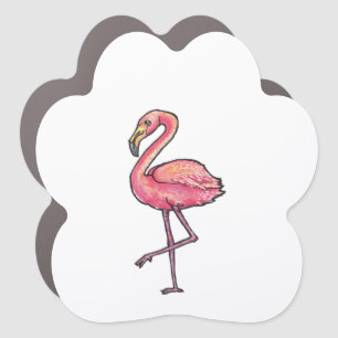 Flamingo Car Magnet