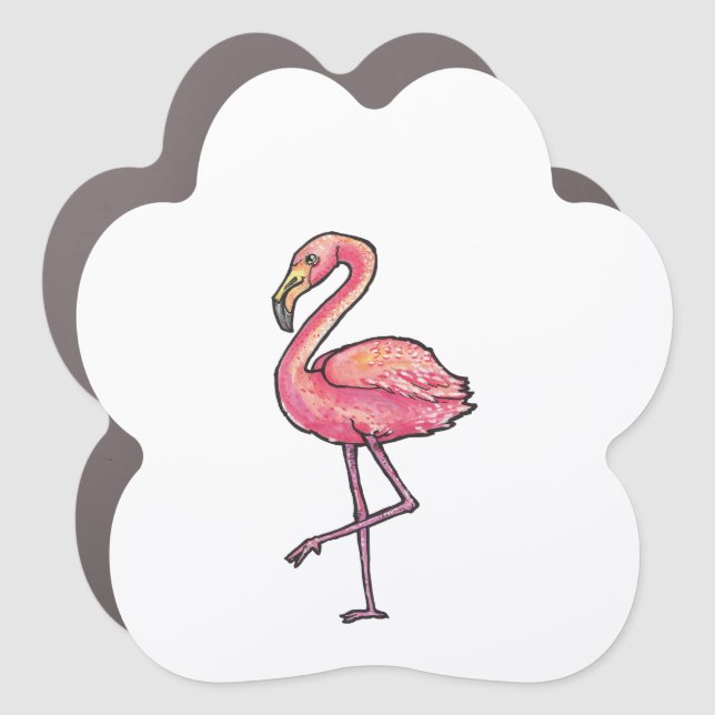 Flamingo Car Magnet (Front)