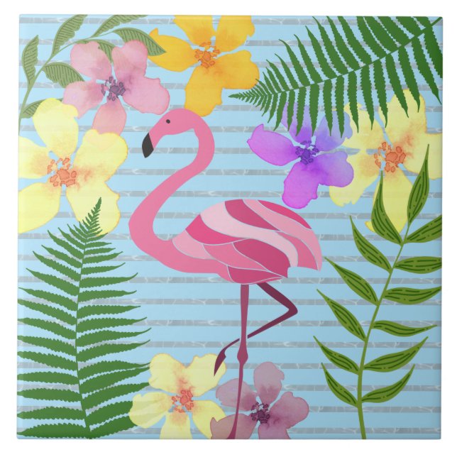 Flamingo Ceramic Tile (Front)