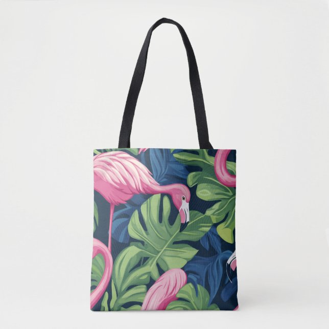Flamingo Chic Tote Bag (Front)