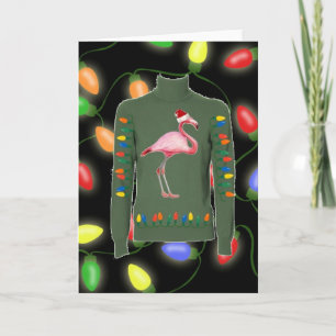 Flamingo Christmas Card