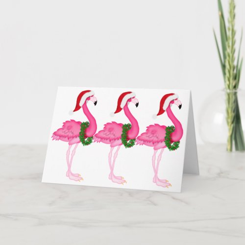 Flamingo Christmas Card _ SRF